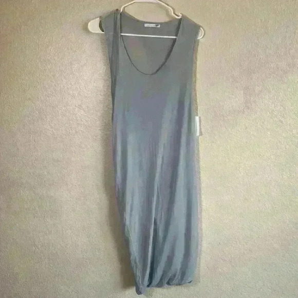 John Elliott Twist Muscle Tank Mini Dress Gray Viscose Women size M - Picture 4 of 10